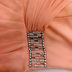 Peach Color Designer Dress