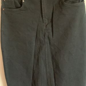 Skirt Black Denim