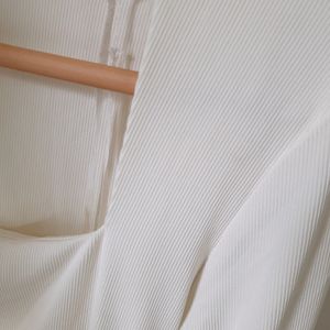 H&M White Full Sleeves Top