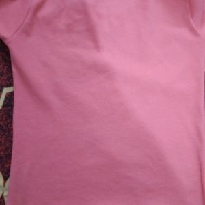 Pink Body Fit Top Half Sleeves