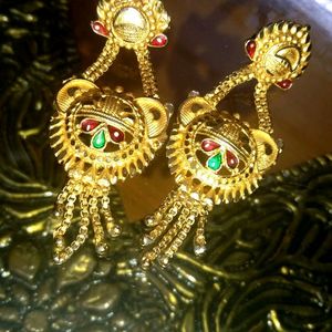 Gold Earrings ( Pack Of 2)