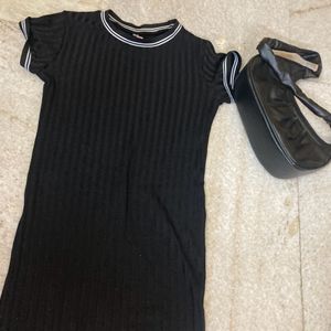 Black Mini Bodycon Dress