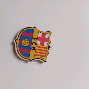 Barcelona FC MDF Wooden Keychain Handmade