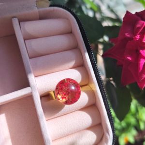 Red Floral Ring 💍