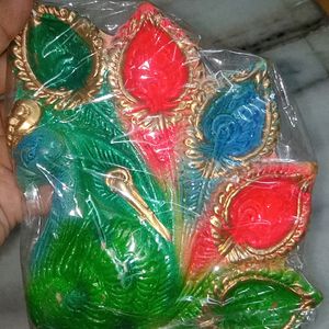 Peacock Shape Diya Diwali