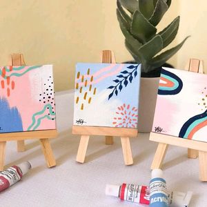 Set Of 3 Mini Canvas Painting1