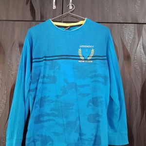 Cotton Blue Sweatshirt