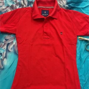 Louis Philippe Red Polo Tshirt