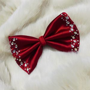 Satin Embellished Bow