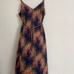 Speckled Multi Colour Viscose Slip Dress