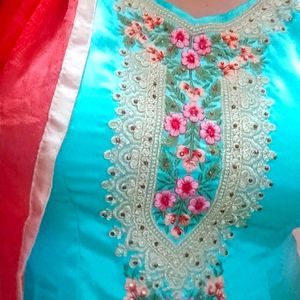 Circular Plazo Suit Without Dupatta