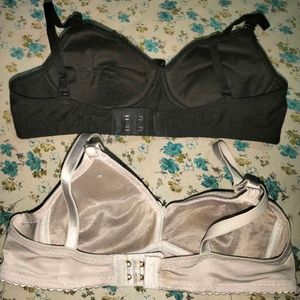 Black And White Combo Padded Bra