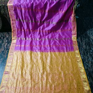 A Beautiful Pure Silk Kanchipuram Saree