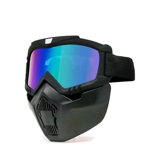 RIDING FACE SHIELD, MASK, BIKE GOGGLES DETACHABLE