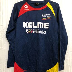 Kelme Blue Long Sleeve T Shirt