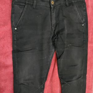 34in Black Colour Dirty Soul Jeans.