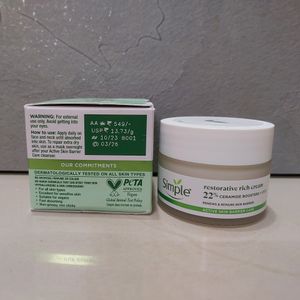 Simple Barrier Care Rich Cream Moisturizer