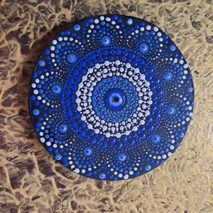 evil eye dotting mandala art