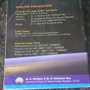 Boscoss Physics Textbook For Kcet And Boards