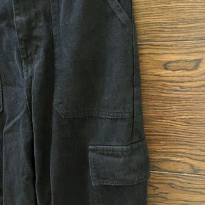 Black High Waisted Cargo Pants