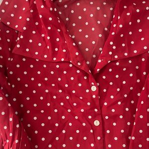 Polka Dots Red Shirt