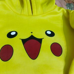 Yellow Pikachu Hoodie "L"