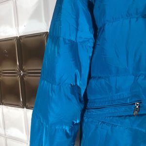 Cozy Blue Mid Size Winter Jacket