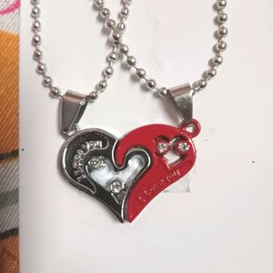 Couples Necklace With Megnet Heart ❤️