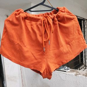 Orange Hotshot High Waist Short