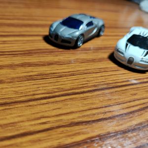 Hot wheels Car 2 Bugatti One White And Grey