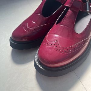 Viral Theater Cherry Red Chunky Loafers 🥀