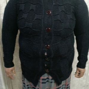 Black Wollen Sweater 5xl