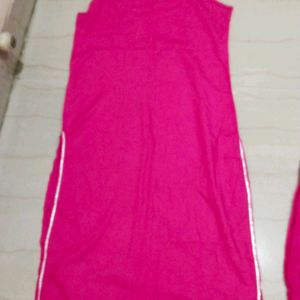 Dark Pink Kurta Set | Without Dupatta