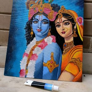 RADHA KRISHNA CANVAS PAINTING/ART WORK