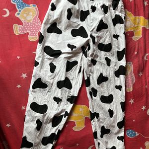 Bewakoof Black And White Cotton Pyjamas