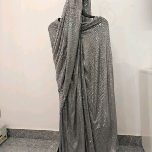 PRICE DROP!! Pre Draped Sequins Saree