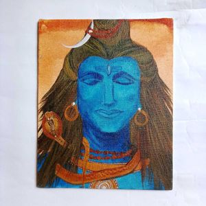 Lord Shiva Hand-painted Acrylic Canvas Painting