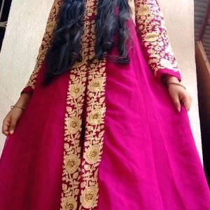 Women Anarkali Dress With Dupatta