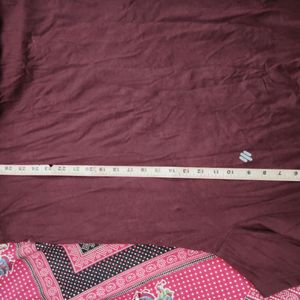 OVERSIZED MAROON TSHIRT