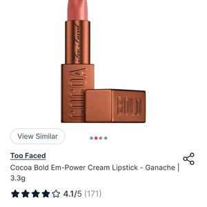 Too Faced Cocoa Bold Em Power Cream Lipstick