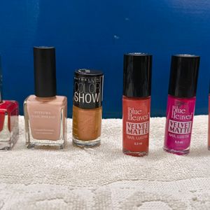 Combo Of 6 Branded Nail Polish