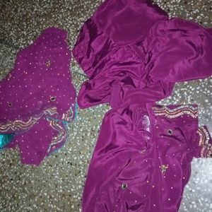 Silk Suit Set With Dupatta