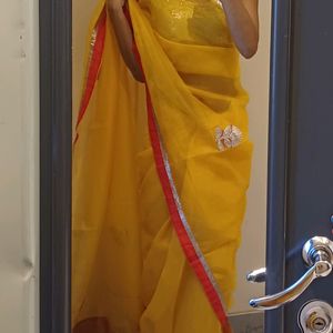 Kota Net Saree Without Blouse