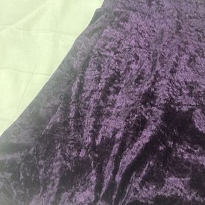 Purple Velvet Skater dress