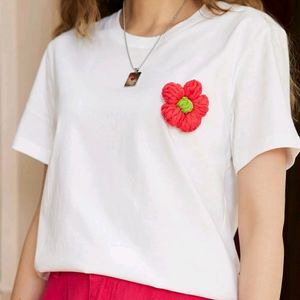 Crochet Flower T-shirt