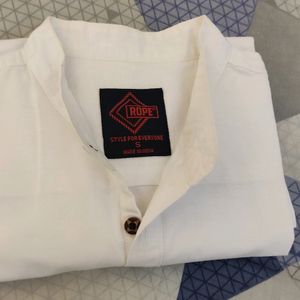 White Men Cotton Shirts