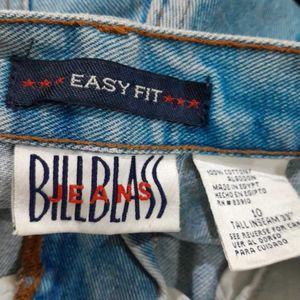 Light Blue Straight Fit Jean's For Women's