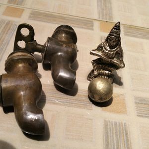 SET OF 4 BRASS ANCIENT THING