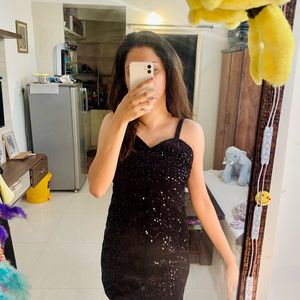 Black Party Midi Dress