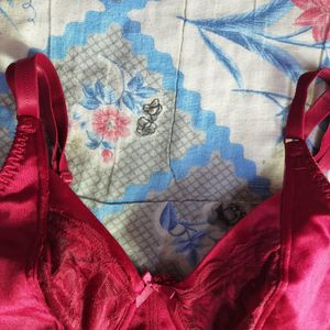 Imported Lace Red/maroon Bra(underwired)